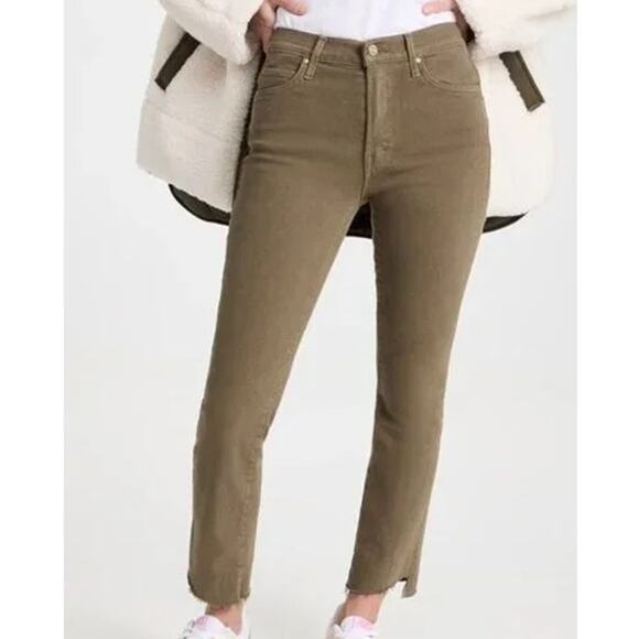 MOTHER Rascal Ankle Step Fray Jeans Capers High Waisted 5 Button Women's 27 - Picture 3 of 12